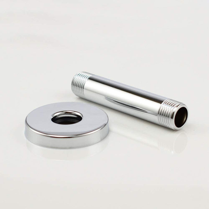 Smart Shower Arm - Ceiling Mount - 4" Brass/Polished Chrome