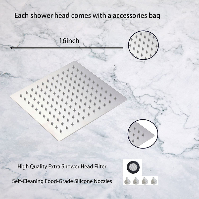 Luk 2 Sharp Nozzle Shower Head - Wall Or Ceiling Mount