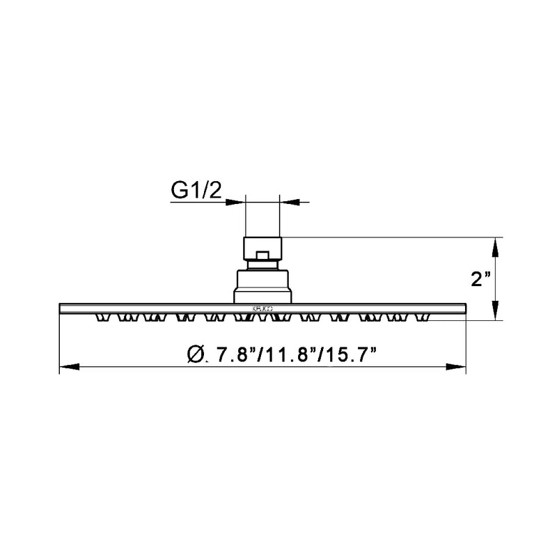 Smart Sharp Nozzle Shower Head - Wall Or Ceiling Mount