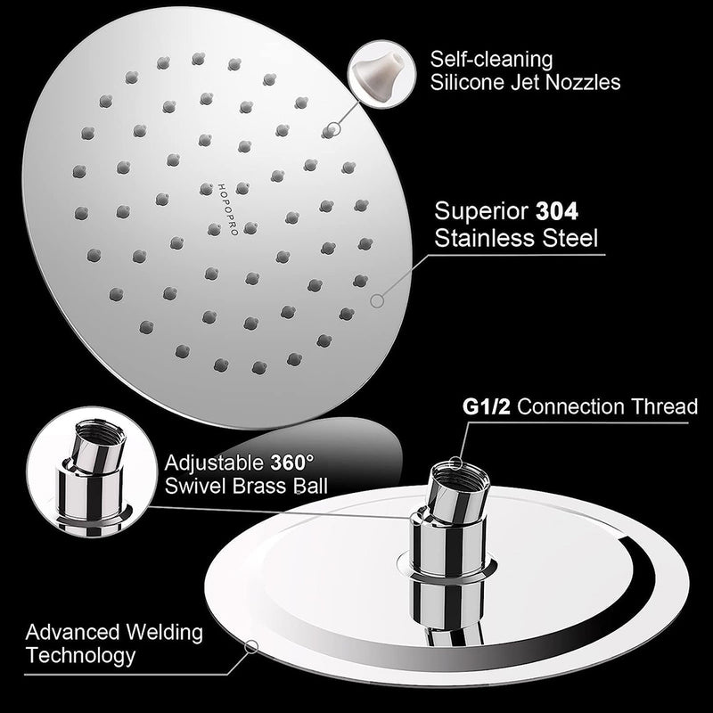 Smart Sharp Nozzle Shower Head - Wall Or Ceiling Mount