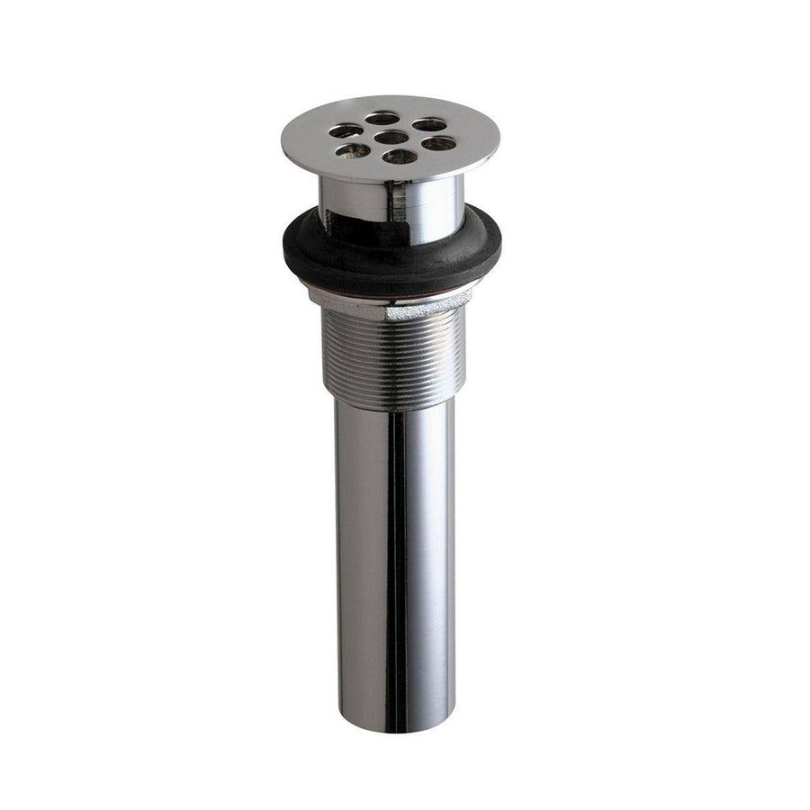 Universal With Overflow Sink Drain - Drop-In - 2" Brass/Polished Chrome