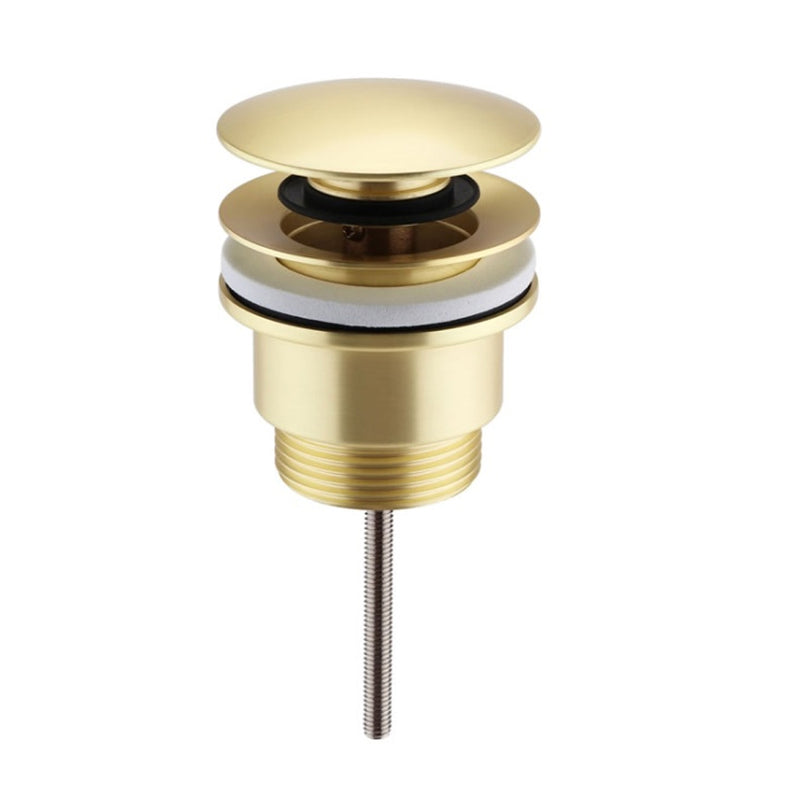 Universal Click-Clack Sink Drain - Drop-In - 2" Brass/Satin Brass