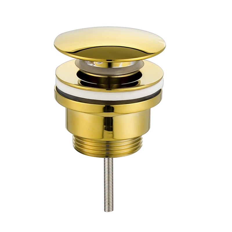 Universal Click-Clack Sink Drain - Drop-In - 2" Brass/Gold