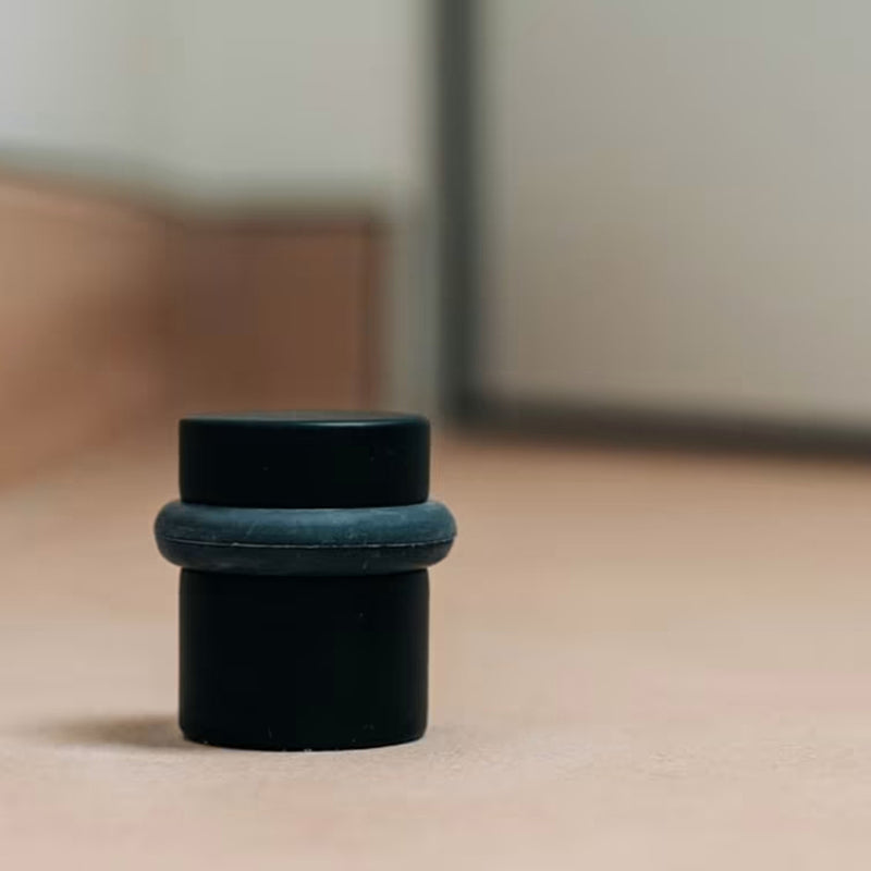 Universal Door Stop - Floor Mount - 1" Brass/Polished Chrome