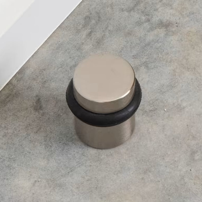 Universal Door Stop - Floor Mount - 1" Brass/Polished Chrome