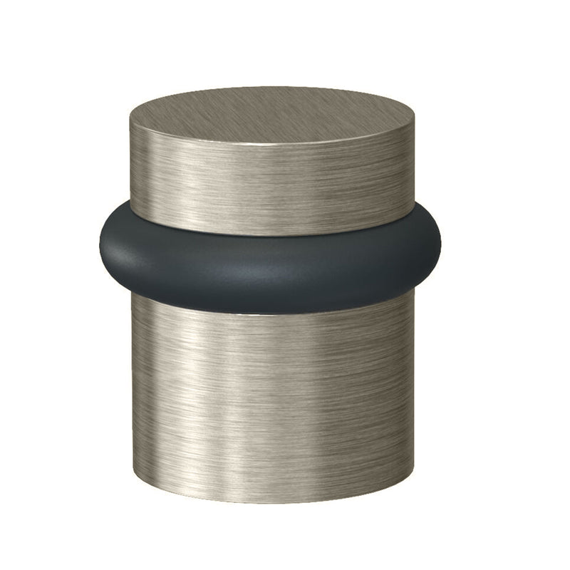 Universal Door Stop - Floor Mount - 1" Brass/Brushed Nickel