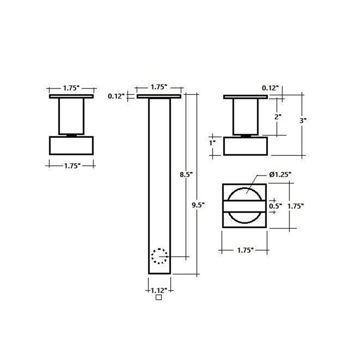 New Concept Bathroom Faucet - Widespread-Wall Mount - 8" Brass/Brushed Nickel