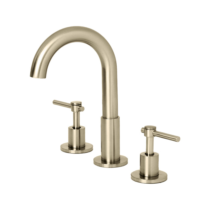 Smart Lever Bathroom Faucet - Widespread - 8" Brass/Polished Nickel