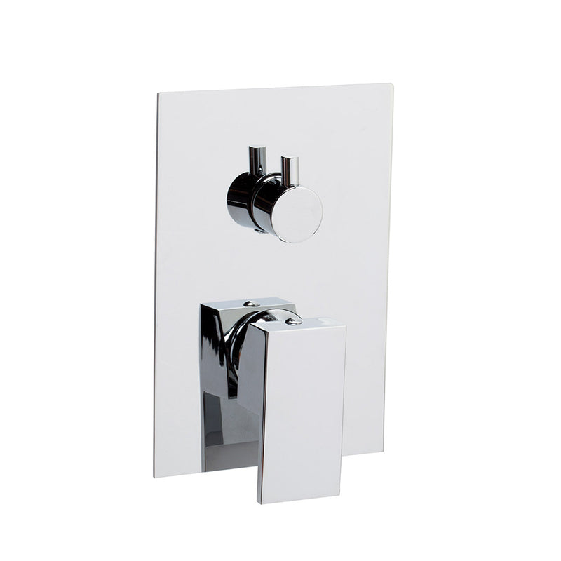 Flat 3 Way Shower Mixer - Wall Mount - 4"