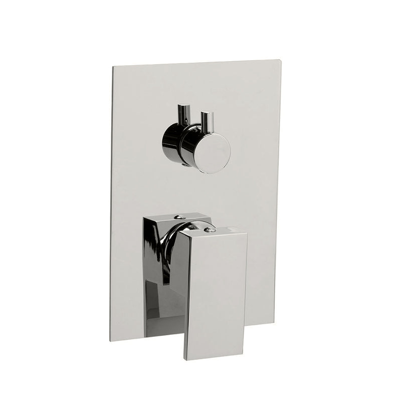 Flat 3 Way Shower Mixer - Wall Mount - 4"