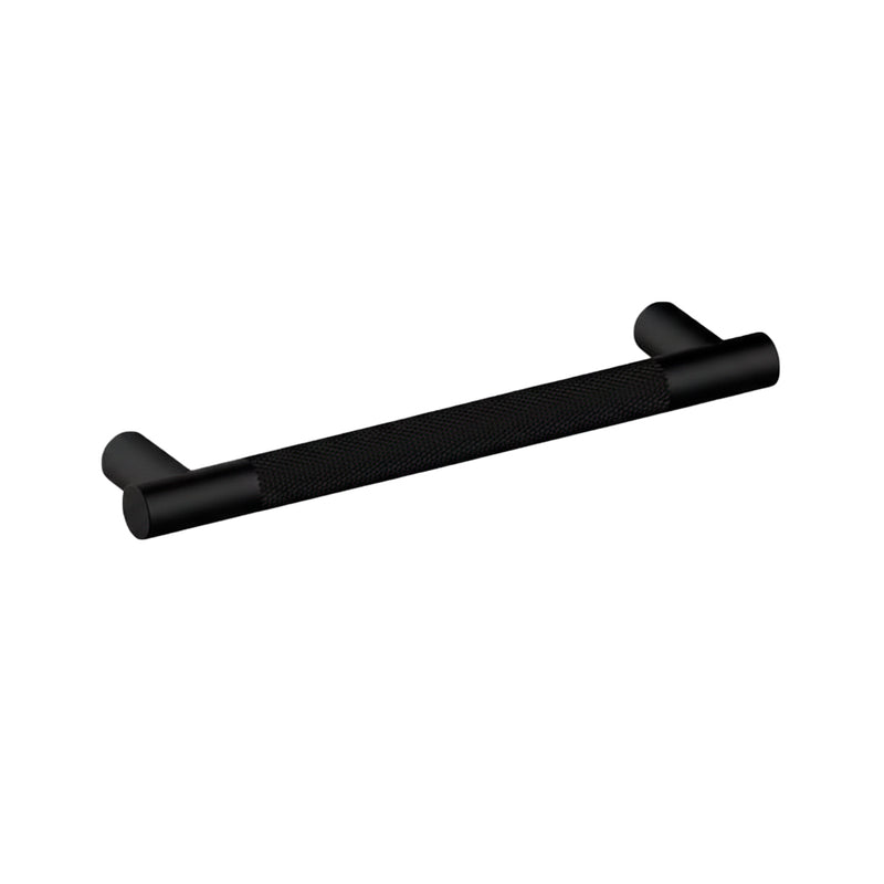Circo Knurled Appliance Pull Handle - Appliance Mount - 12" Brass/Matt Black