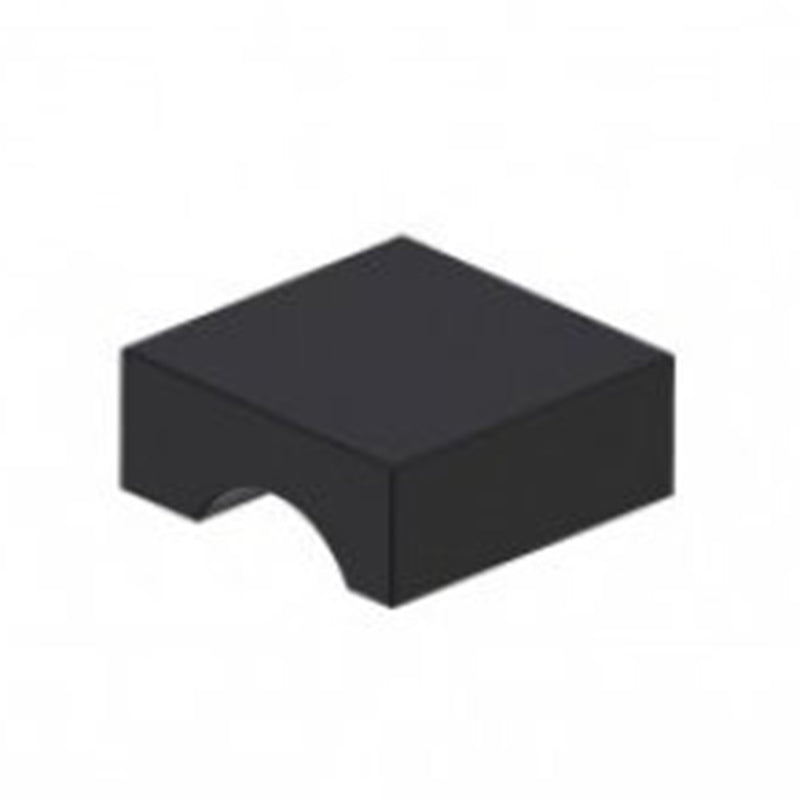 Berlin Cabinet Knob - Cabinet Mount - 2" Brass/Matt Black