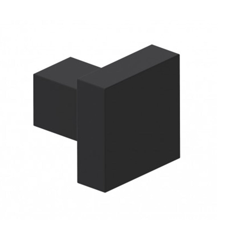 London Cabinet Knob - Cabinet Mount - 2" Brass/Matt Black