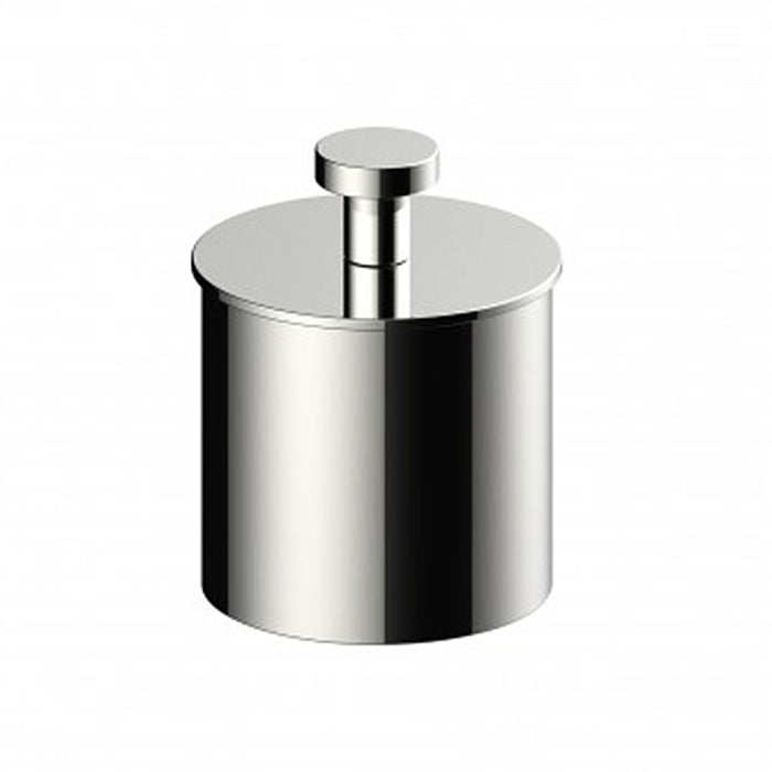 Oslo Small Cotton Box - Free Standing - 5" Brass/Polished Nickel