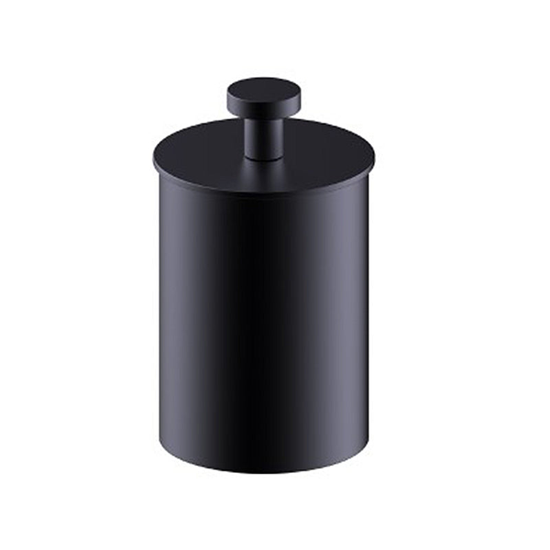 Oslo Large Cotton Box - Free Standing - 6" Brass/Matt Black