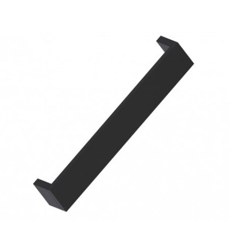 Berlin Cabinet Pull Handle - Cabinet Mount - 8" Brass/Matt Black