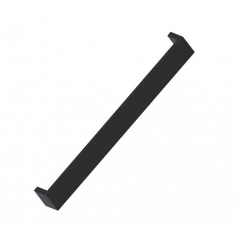 Berlin Cabinet Pull Handle - Cabinet Mount - 12" Brass/Matt Black