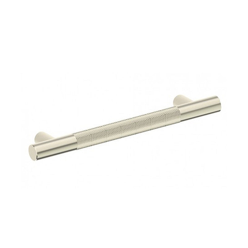 Circo Knurled Grab Bar - Wall Mount - 12" Brass/Brushed Nickel