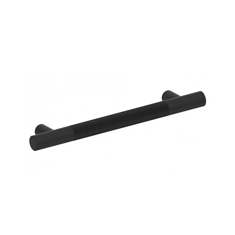 Circo Knurled Grab Bar - Wall Mount - 12" Brass/Matt Black