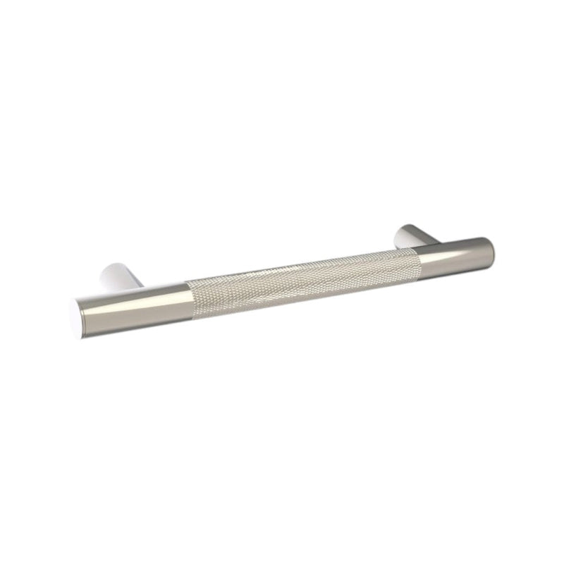Circo Knurled Grab Bar - Wall Mount - 12" Brass/Polished Nickel