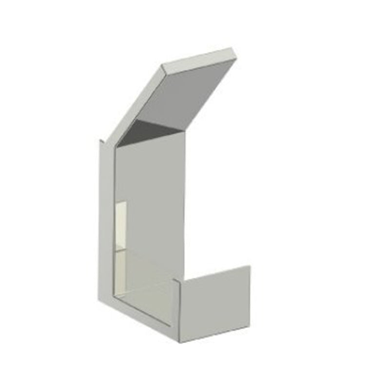 Berlin Single Prong Robe Hook - Wall Mount - 4" Brass/Polished Nickel