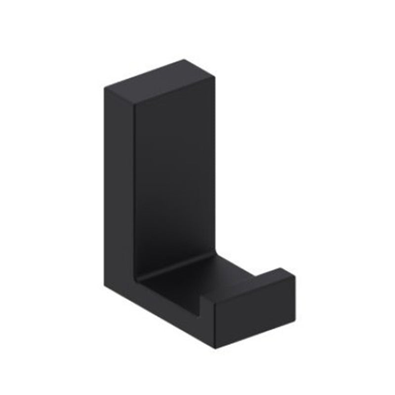 Berlin Single Hook - Wall Mount - 2" Brass/Matt Black