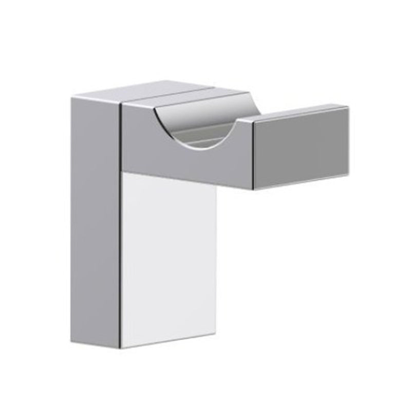 Berlin Single Hook - Wall Mount - 2" Brass/Polished Nickel