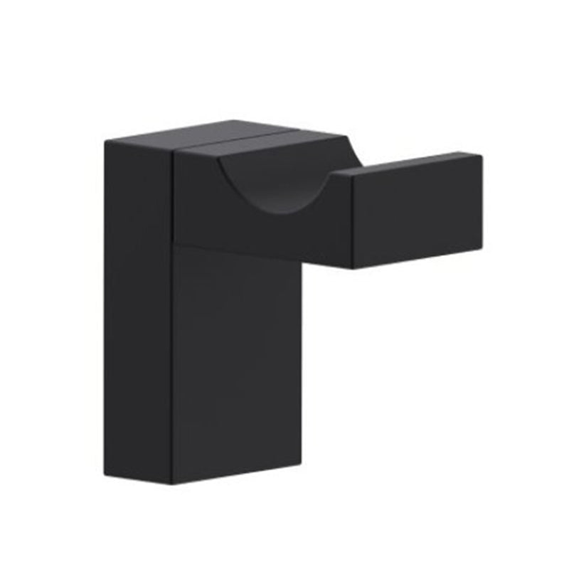 Berlin Single Hook - Wall Mount - 2" Brass/Matt Black