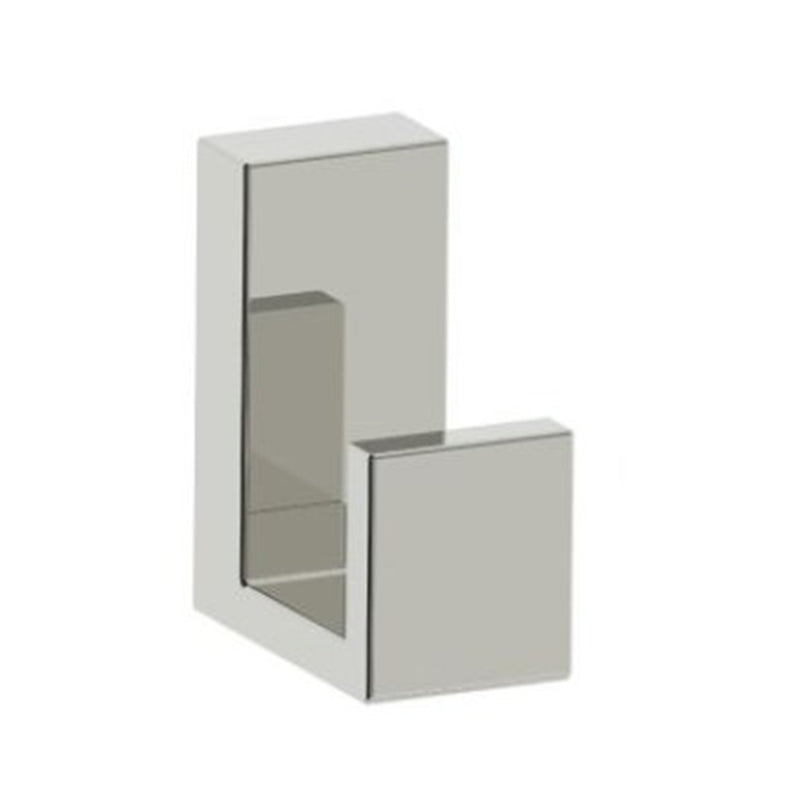 Berlin Solid Back Deep Robe Hook - Wall Mount - 2" Brass/Polished Nickel