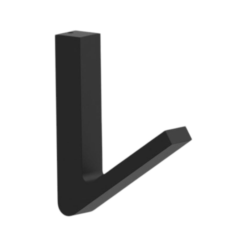 Bonn Large Coat Hook - Wall Mount - 5" Brass/Matt Black