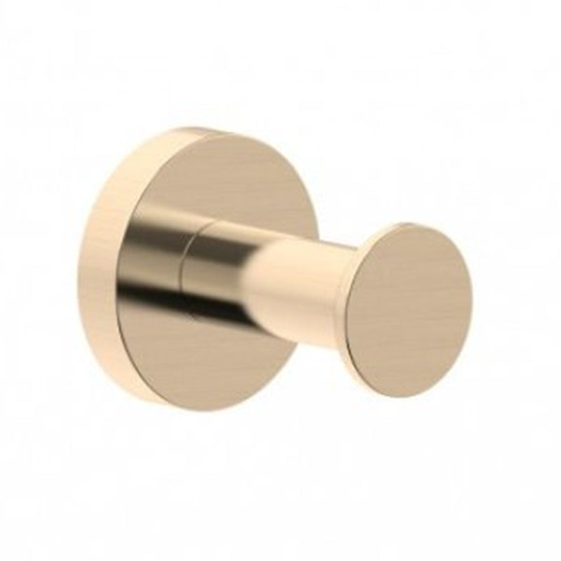 Circo Single Hook - Wall Mount - 2" Brass/Brushed Brass