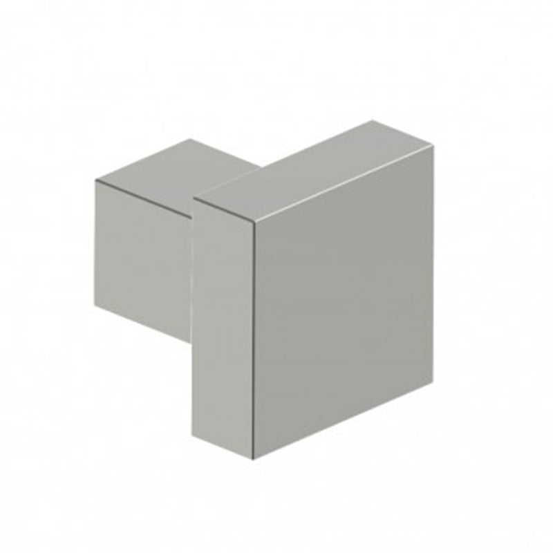 London Square Single Hook - Wall Mount - 2" Brass/Polished Nickel