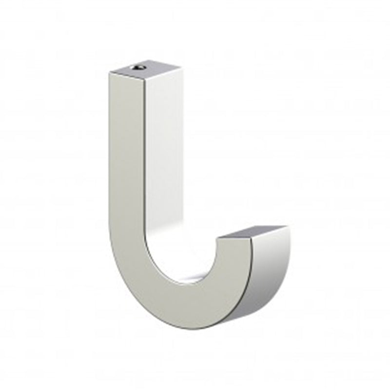 London Small Coat Hook - Wall Mount - 4" Brass/Polished Nickel