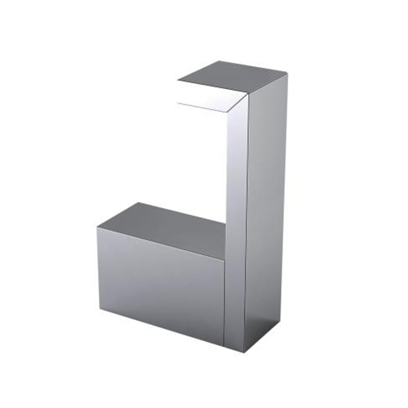 Munich Single Hook - Wall Mount - 3" Brass/Polished Chrome