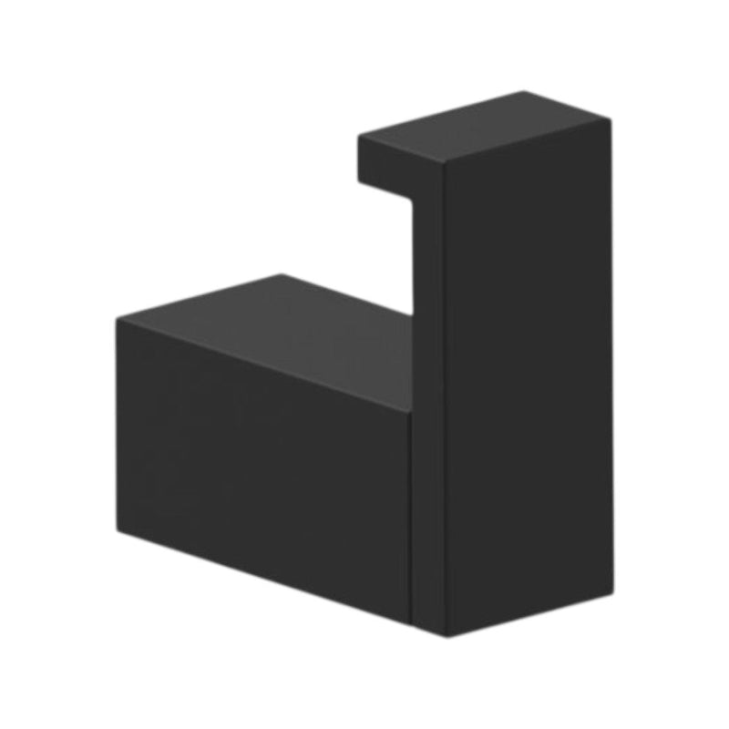 Munich Single Hook - Wall Mount - 3" Brass/Matt Black