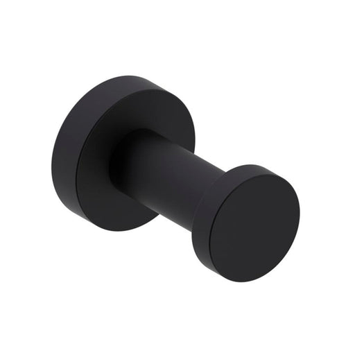 Oslo Prong Single Hook - Wall Mount - 1" Brass/Matt Black