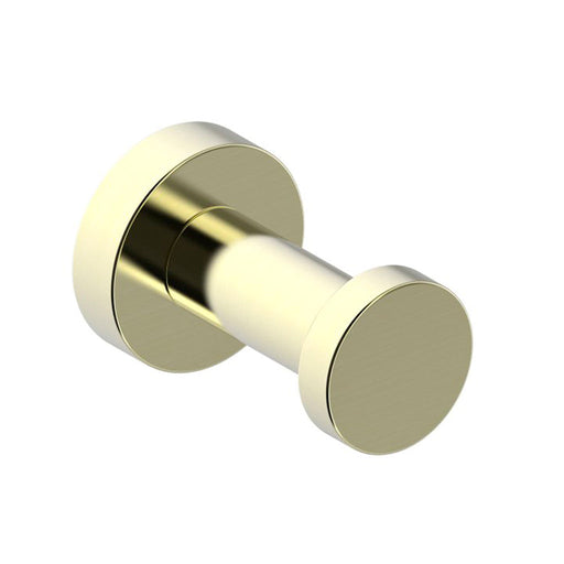 Oslo Prong Single Hook - Wall Mount - 1" Brass/Brushed Brass