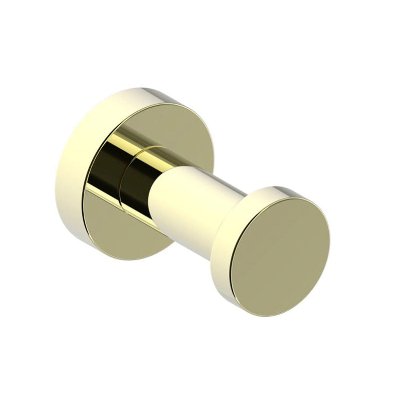 Oslo Prong Single Hook - Wall Mount - 1" Brass/Polished Brass