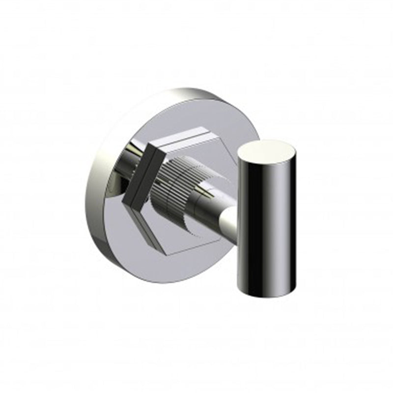 Windsor Single Hook - Wall Mount - 3" Brass/Polished Nickel