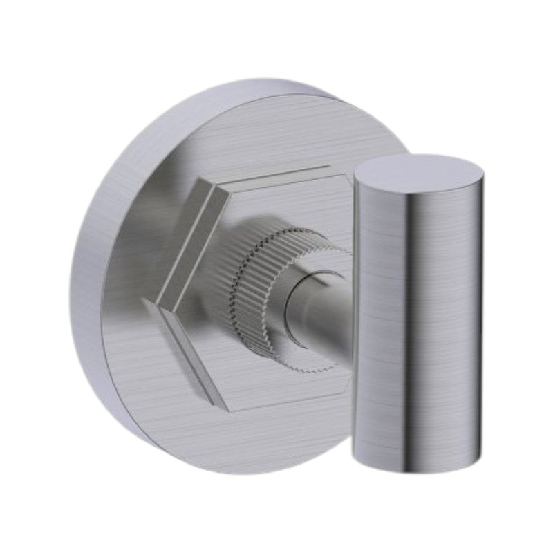 Windsor Single Hook - Wall Mount - 3" Brass/Brushed Nickel