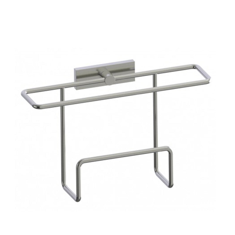 Madrid Magazine Rack - Wall Mount - 13" Brass/Brushed Nickel