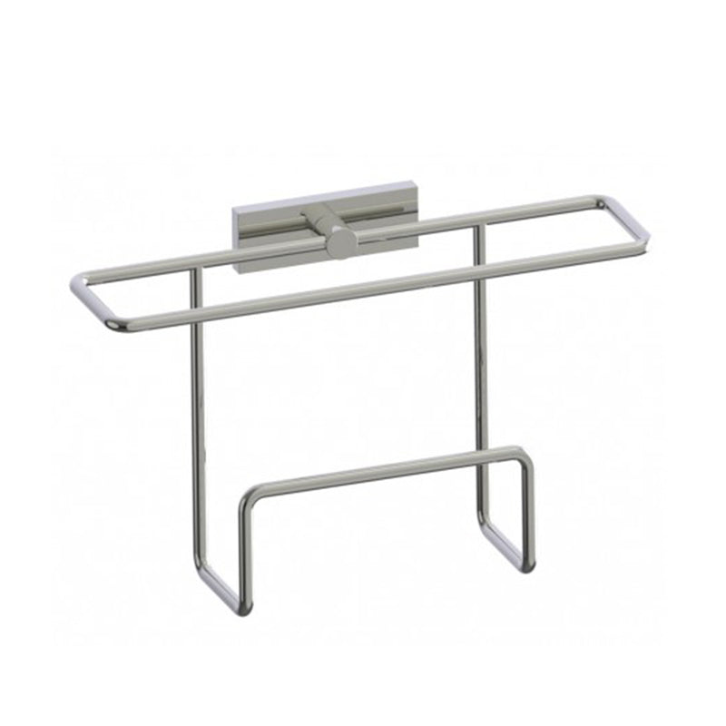 Madrid Magazine Rack - Wall Mount - 13" Brass/Polished Nickel