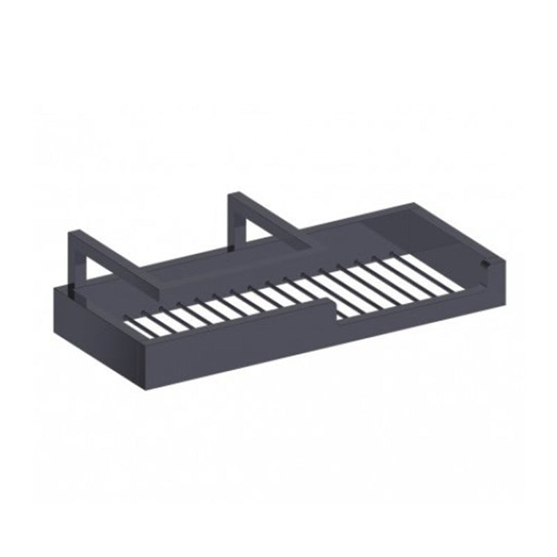 Berlin Shower Basket - Wall Mount - 12" Brass/Matt Black