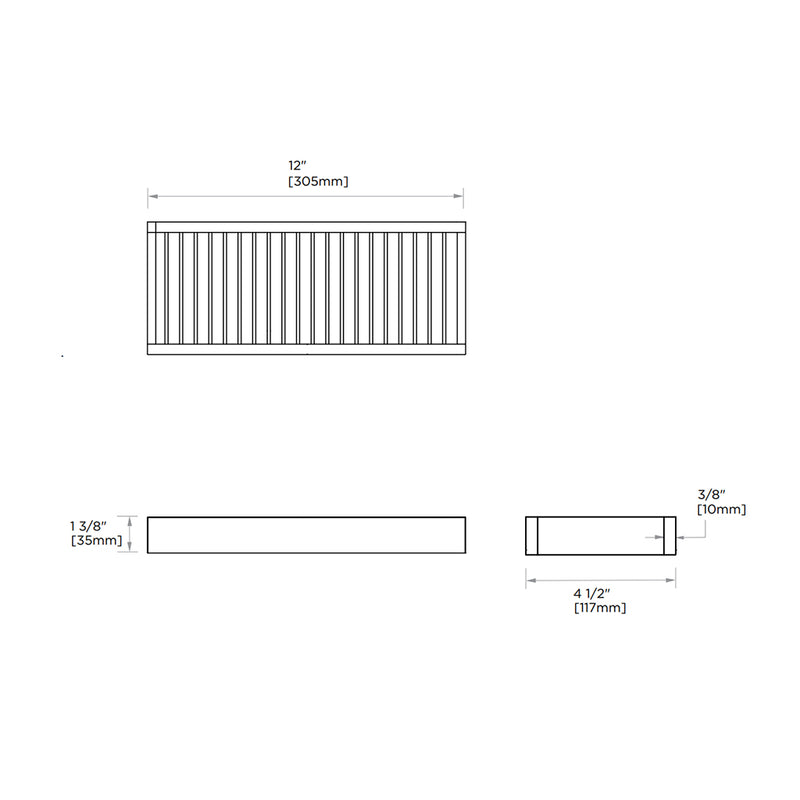 Berlin Shower Basket - Wall Mount - 12" Brass/Polished Chrome