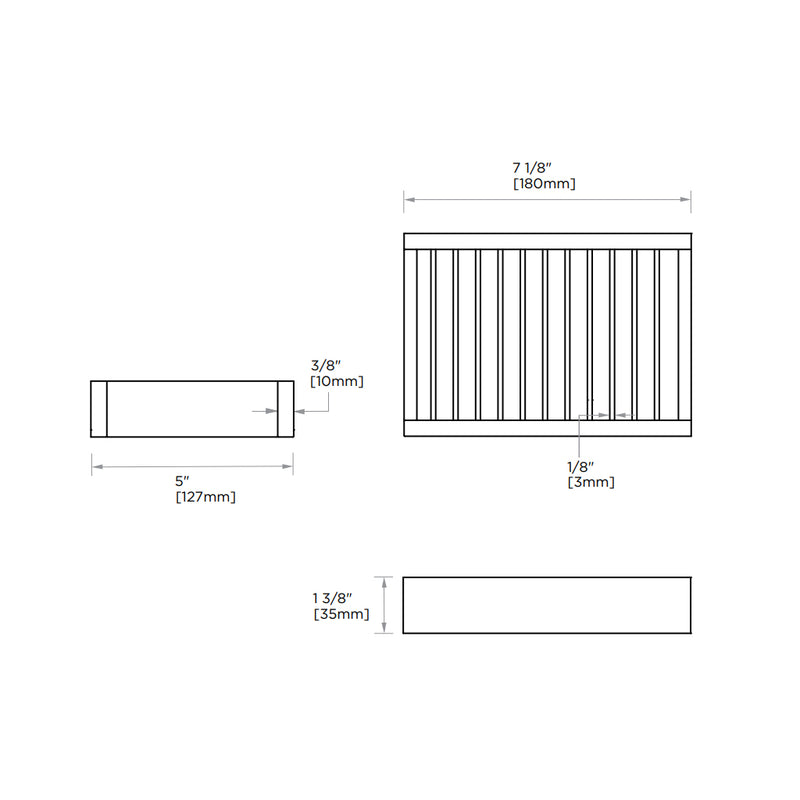 Berlin Shower Basket - Wall Mount - 8" Brass/Brushed Nickel
