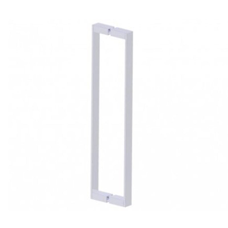 Berlin Double Glass Shower Door Handle - Door Mount - 36" Brass/Polished Chrome