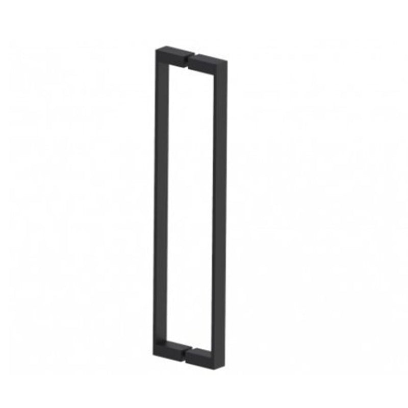 Berlin Double Glass Shower Door Handle - Door Mount - 36" Brass/Matt Black