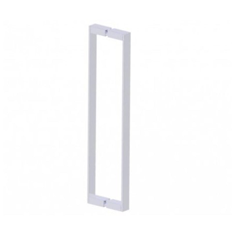 Berlin Double Glass Shower Door Handle - Door Mount - 24" Brass/Polished Chrome