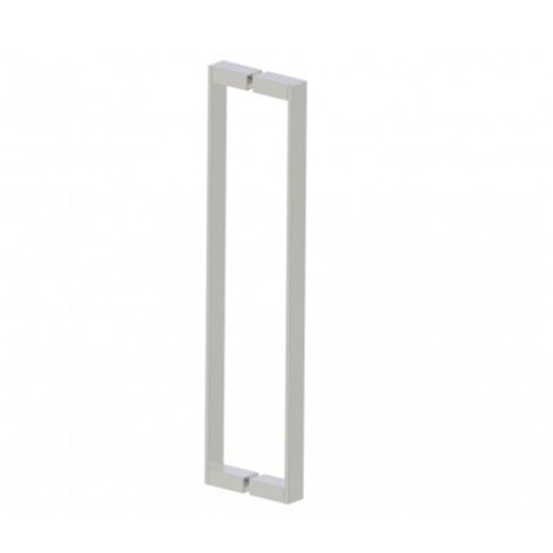 Berlin Double Glass Shower Door Handle - Door Mount - 24" Brass/Polished Nickel