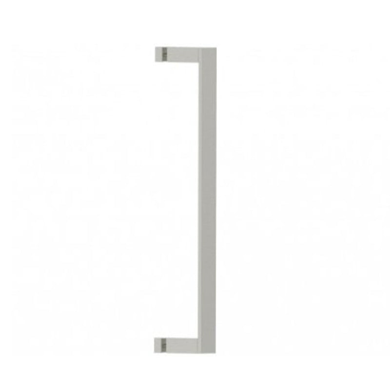 Berlin Single Glass Shower Door Handle - Door Mount - 18" Brass/Brushed Nickel